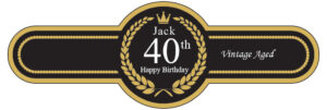 Birthday Cigar Band Template 03