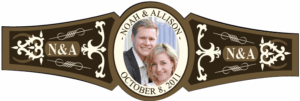 Wedding Cigar Band Template 05