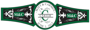Wedding Cigar Band Template 08