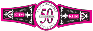 Birthday Cigar Band Template 12