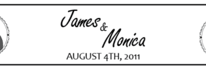 Wedding Cigar Band Template 15
