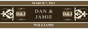 Wedding Cigar Band Template 17