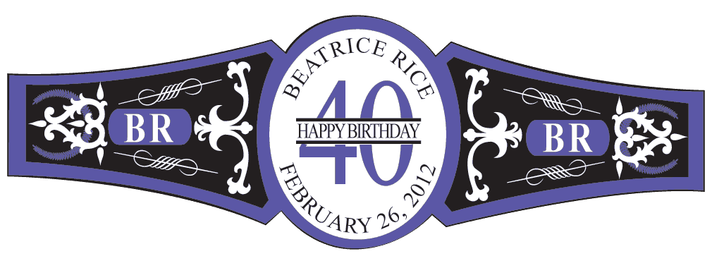 Birthday Cigar Band Template 20