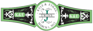 Baby Twins Cigar Band Template 05