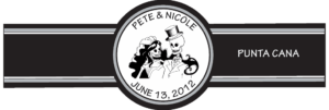 Wedding Cigar Band Template 29