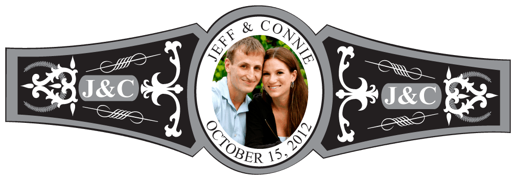 Wedding Cigar Band Template 30