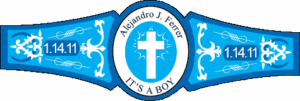 Boy Cigar Band Template 12