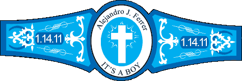 Boy Cigar Band Template 12