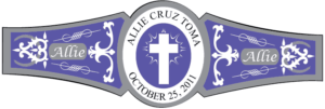 Baby Girl Cigar Band Template 09