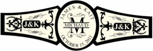 Wedding Cigar Band Template 31