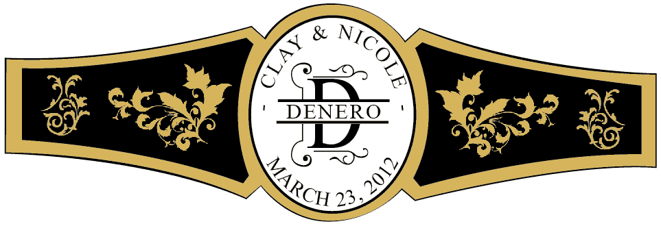 Wedding Cigar Band Template 32