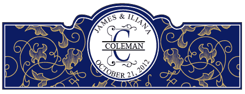 Wedding Cigar Band Template 41