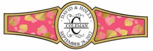 Wedding Cigar Band Template 45