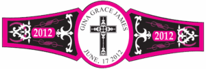 Baby Girl Cigar Band Template 12