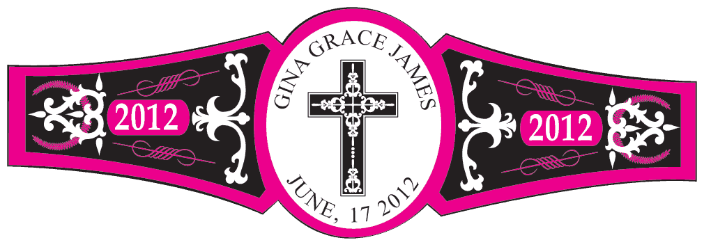 Baby Girl Cigar Band Template 12