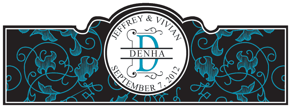 Wedding Cigar Band Template 50