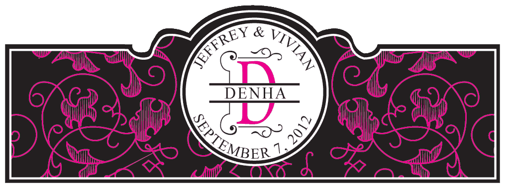 Wedding Cigar Band Template 51