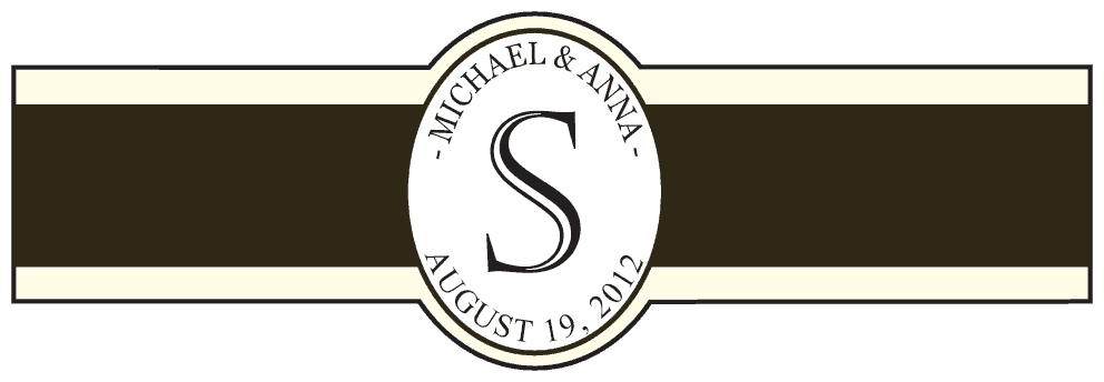 Wedding Cigar Band Template 52