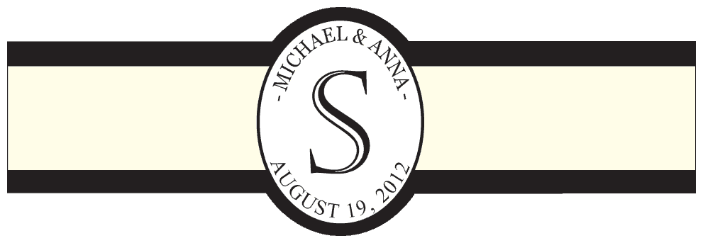Wedding Cigar Band Template 55