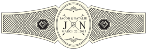 Wedding Cigar Band Template 62