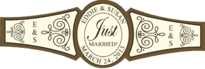 Wedding Cigar Band Template 65