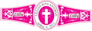 Baby Girl Cigar Band Template 13