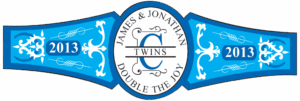 Baby Twins Cigar Band Template 07