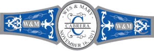 Wedding Cigar Band Template 66