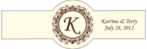 Wedding Cigar Band Template 01
