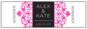 Wedding Cigar Band Template 68