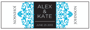 Wedding Cigar Band Template 69