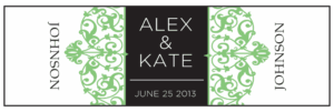 Wedding Cigar Band Template 70
