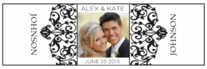 Wedding Cigar Band Template 73