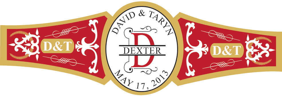 Wedding Cigar Band Template 74