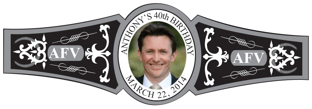 Birthday Cigar Band Template 37