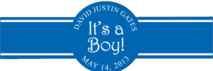 Baby Boy Cigar Band Template 18