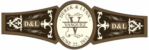Wedding Cigar Band Template 04