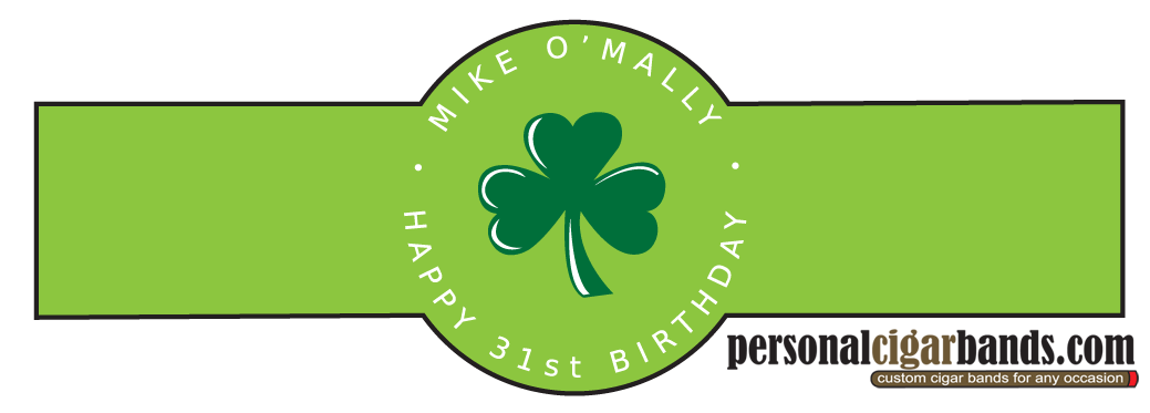 Birthday Cigar Band Template 01